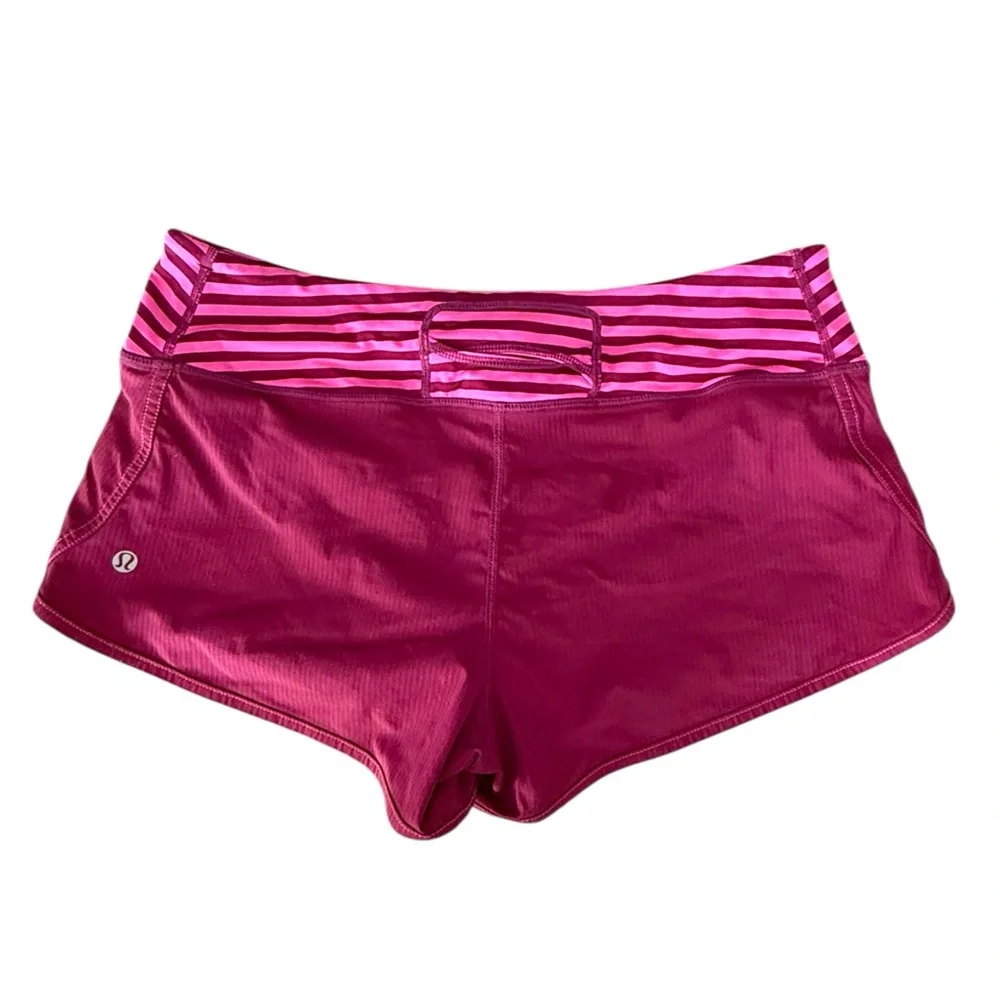 Lululemon Wet Dry Pink Active Shorts - Picture 2 of 7